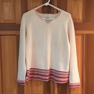 Christopher & Banks Ivory sweater Size Medium
